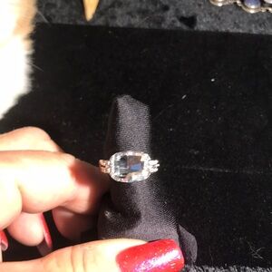 Silver cz ring